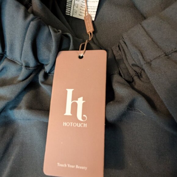 Hotouch Womens Shorts Summer Bermuda Shorts Casual Elastic High Waisted Wide Leg - Picture 8 of 11